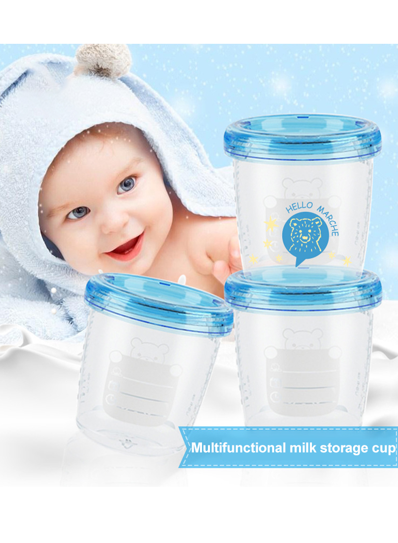 Milk Storage Cup 180ml, 4 Pack