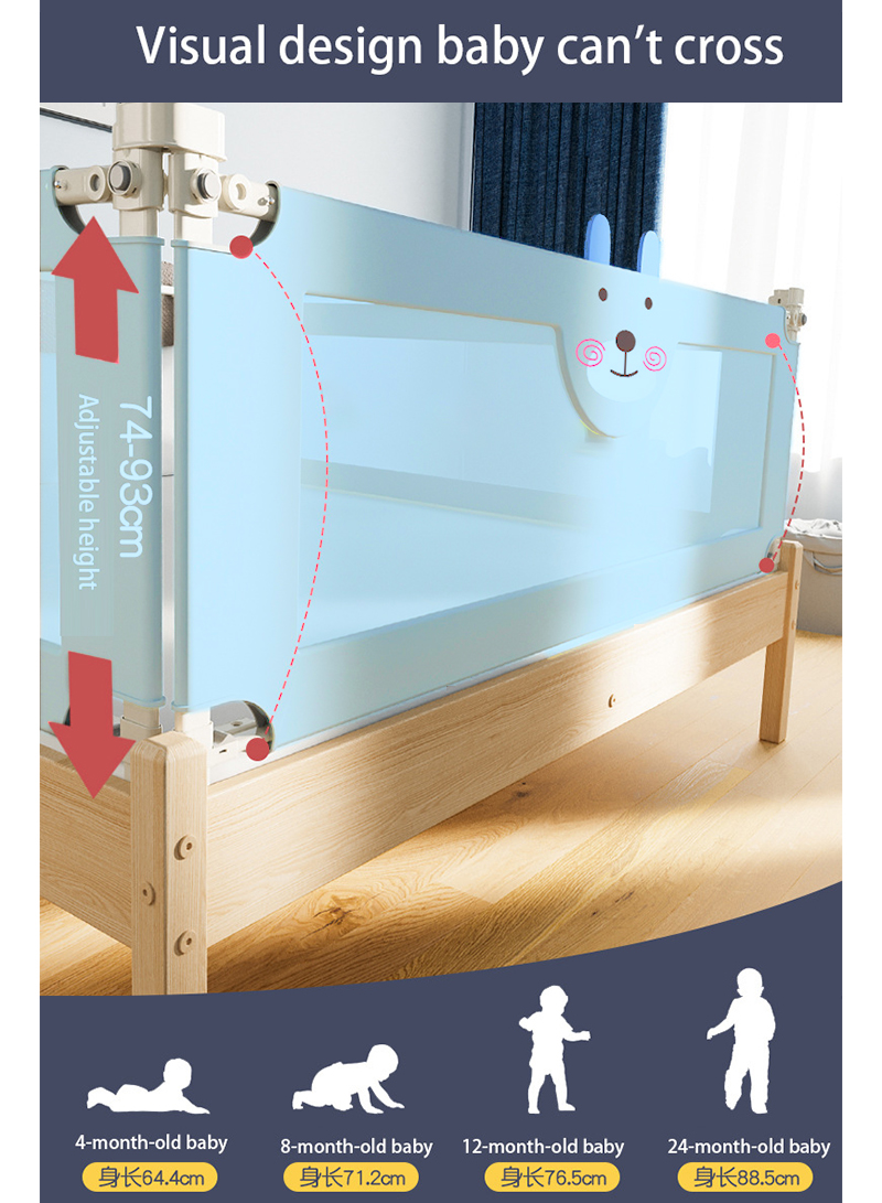 Reinforced and Thickened Convenient Crib Fence