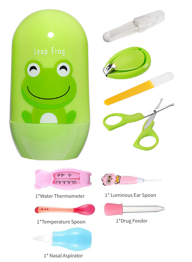 Baby Nail Kit, 4-in-1 Baby Nail Care Set with Cute Case, Baby Nail Clippers, Scissors, Nail File & Tweezers, Baby Manicure Kit and Pedicure kit for Newborn, Infant, Toddler, Kids