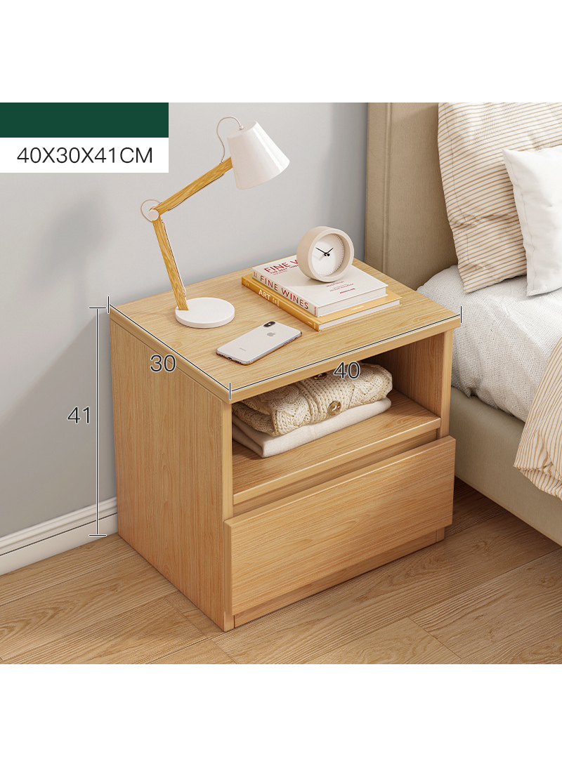 Sharpdo Bedside Table Simple Modern Bedroom Nightstands Wooden Minimalist Multi-function Light Luxury Style Bedside Storage Small Cabinet