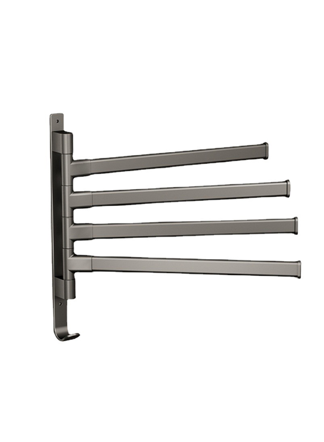 Non-perforated Rotatable Towel Rack In Bathroom