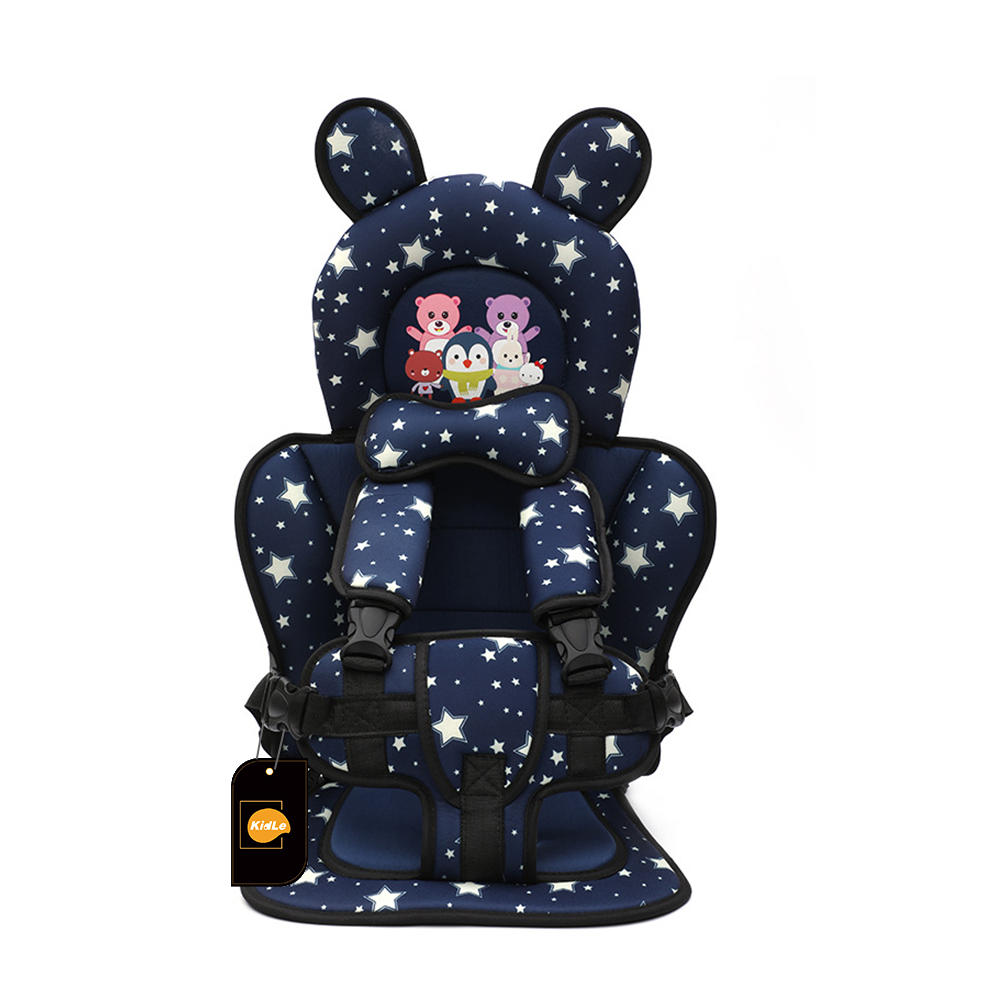 Portable Child Car Safety Chair With Five-point Safety Belt
