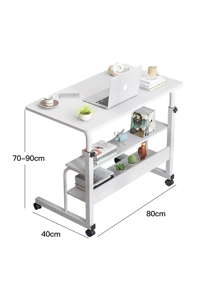 Bedside Table in The Bedroom Movable Lifting Table 80*40*(79-90)cm