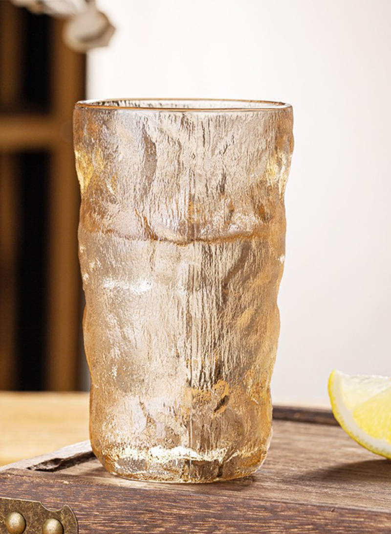 Creative Water Glass With Glacier Pattern 350ml