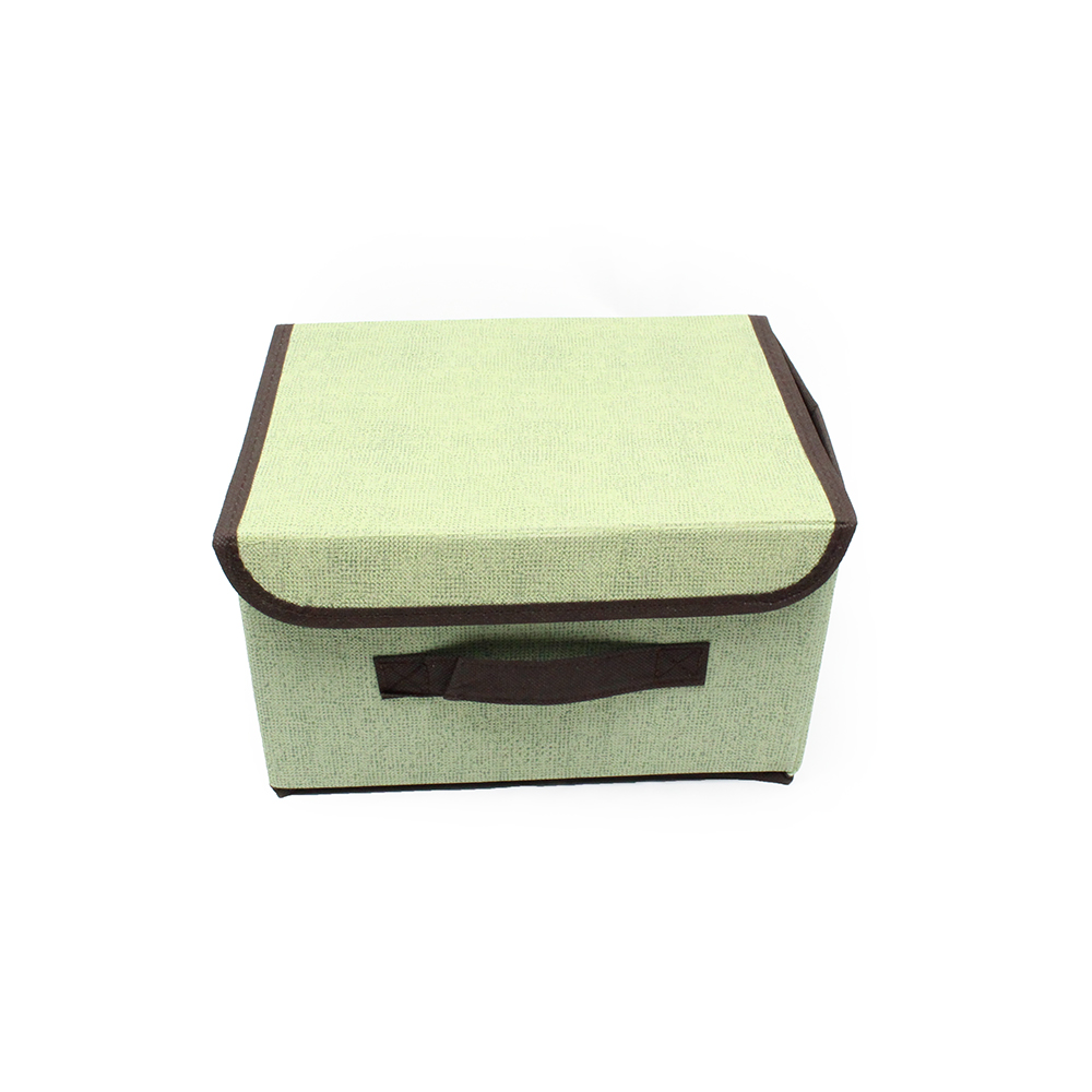 Non-Woven Foldable Storage Box Green 26x20x26cm