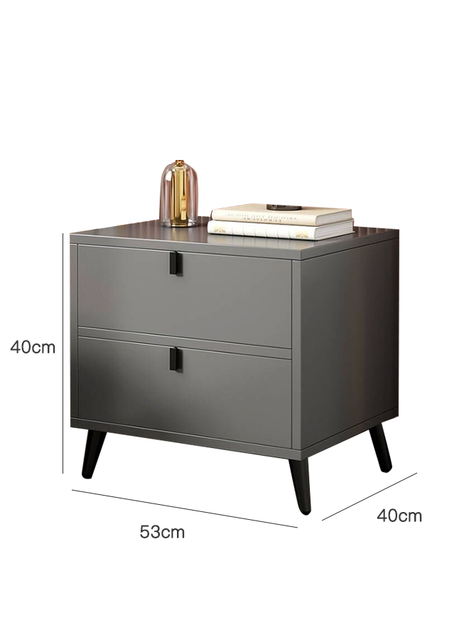 European-style Light Luxury Bedside Table With Drawers 40*40*53cm
