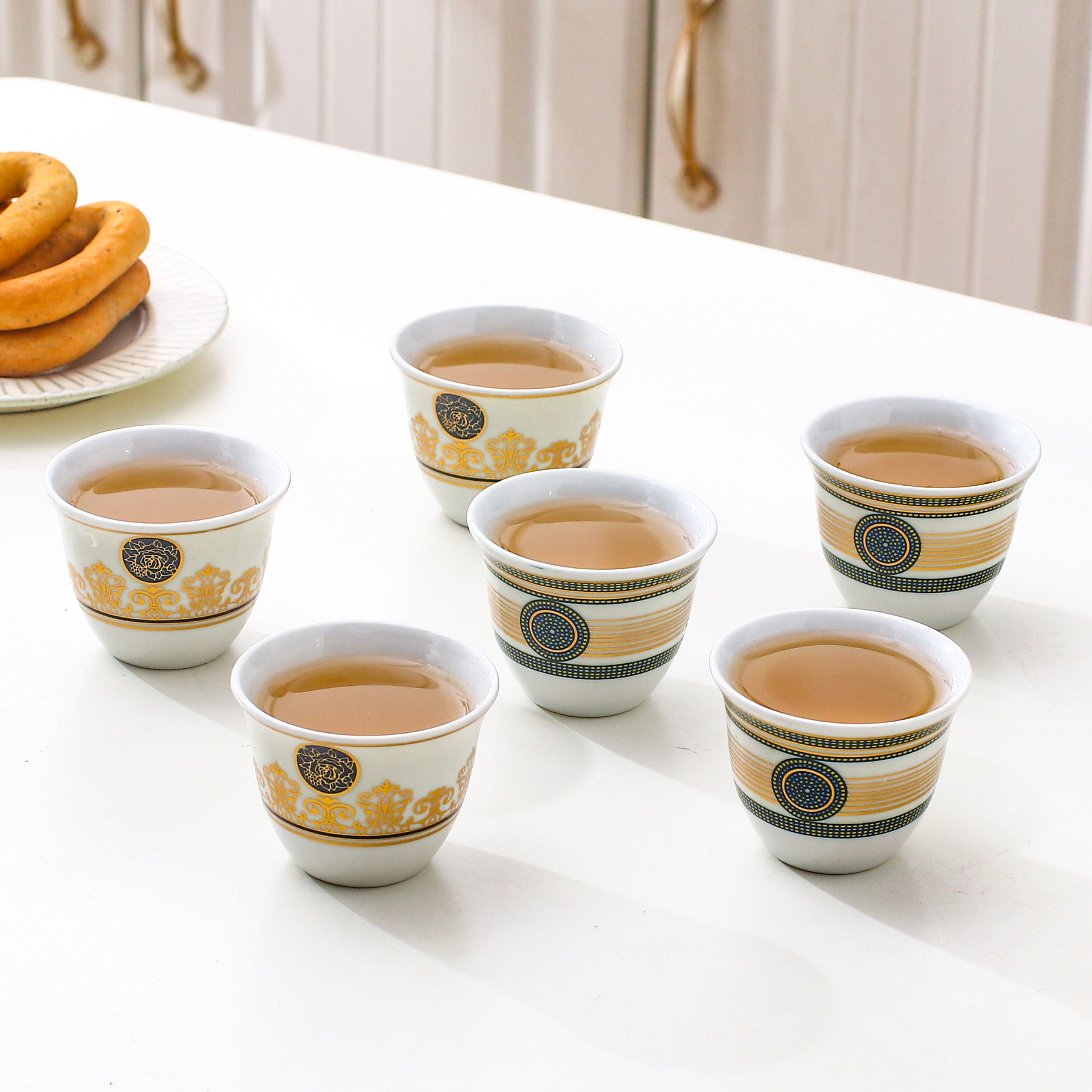 6-Piece Gold Plated Cawa Cup Set