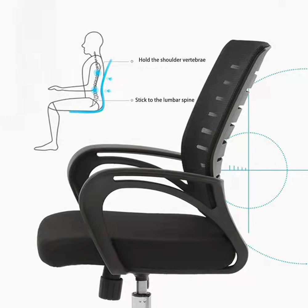 Simple waist support arch lift office chair