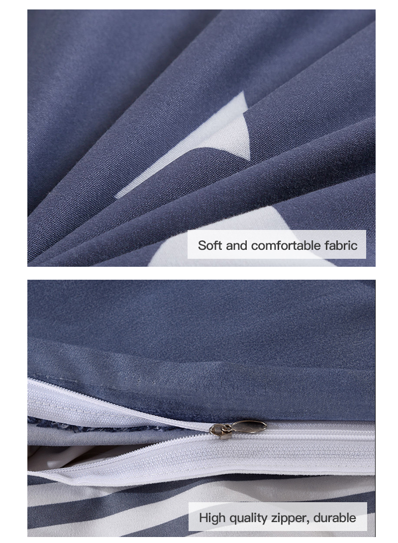 4-Piece Bed Sheet Quilt Cover Bedding Set 220*240cm