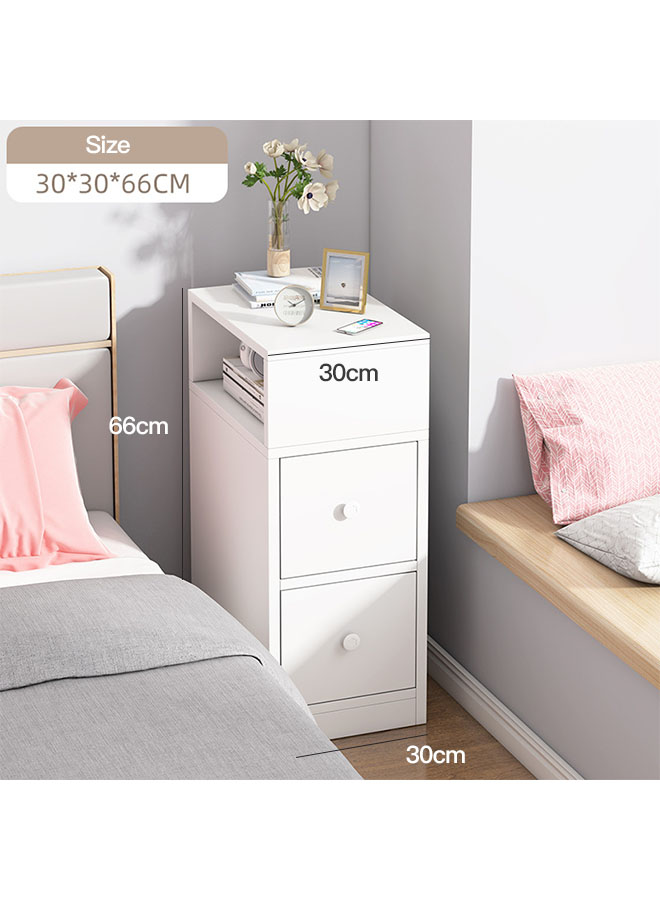 European-style Light Luxury Bedside Table With Drawers 30*30*66cm