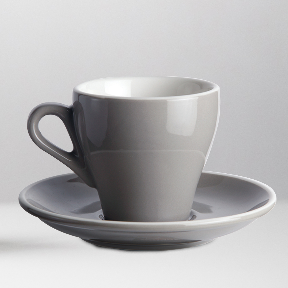 90 mL glazed coffee cup and dish