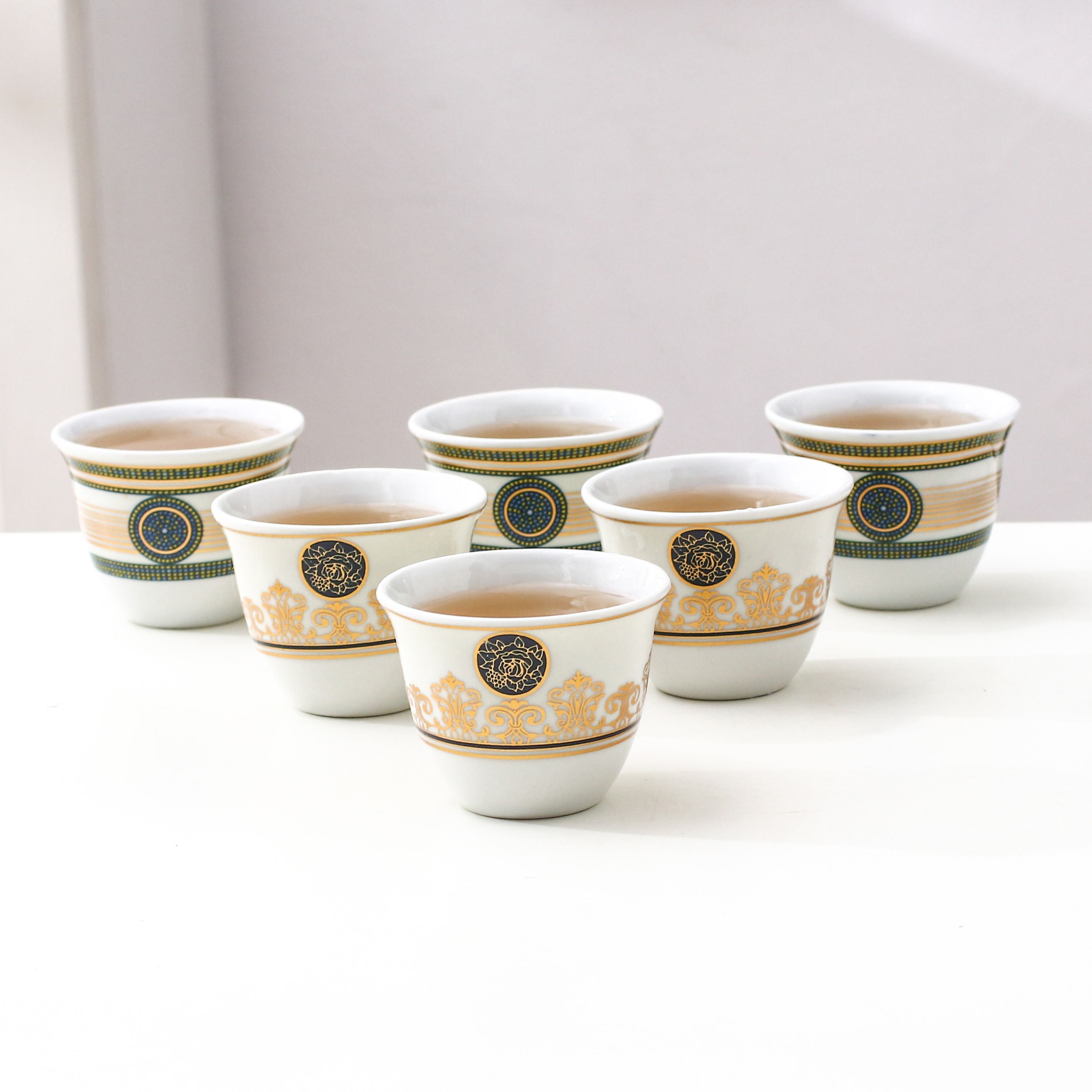 6-Piece Gold Plated Cawa Cup Set