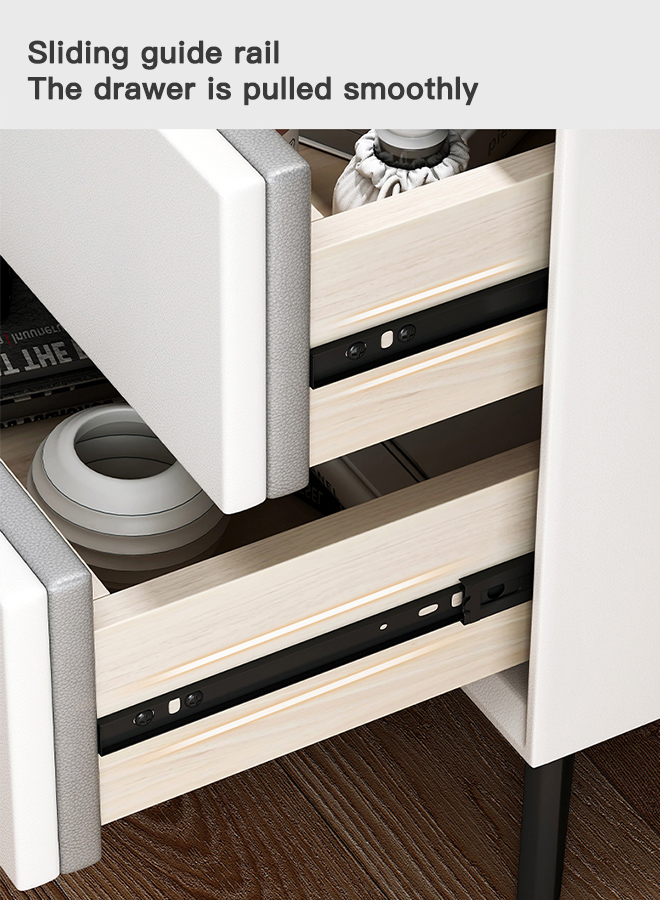 European-style Light Luxury Bedside Table With Drawers 40*40*45cm