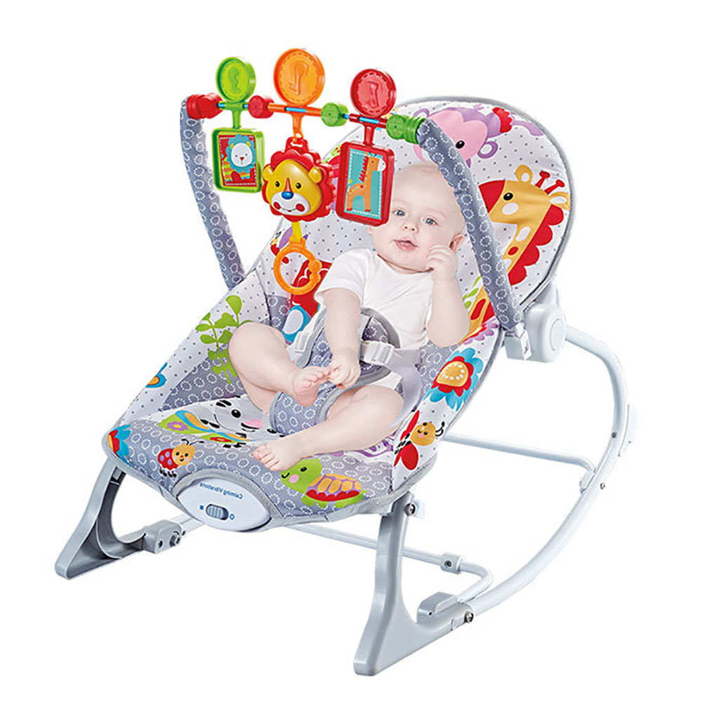 Baby Rocking Chair Baby Multi-function Music Vibration Rocking Bed Lightweight Foldable Children Rocking Rocking Chair To Coax Baby Recliner