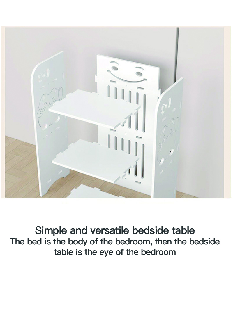 Modern Minimalist Bedside Table With Drawer Storage 50*18*25cm