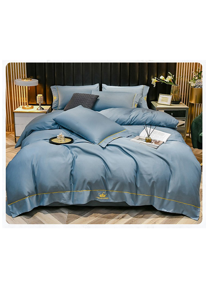 4-Piece Set Bedding Modal Quilt Cover Set with 1 Quilt Cover 1 Sheet and 2 Pillowcases 2m Bed (200 * 230cm)