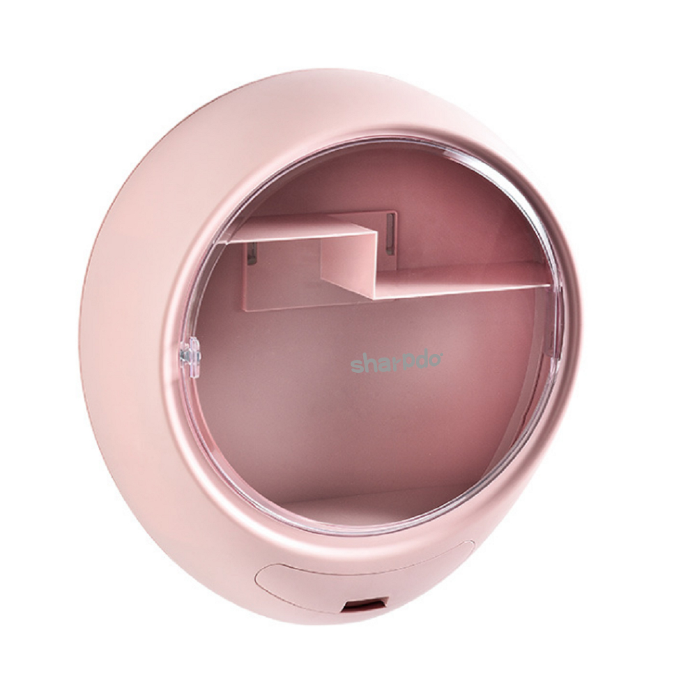 Multifunctional Wall-mounted Cosmetic Storage Box Toilet Punch-free Skin Care Product Rack Moisture-proof And Dust-proof Compartment Box