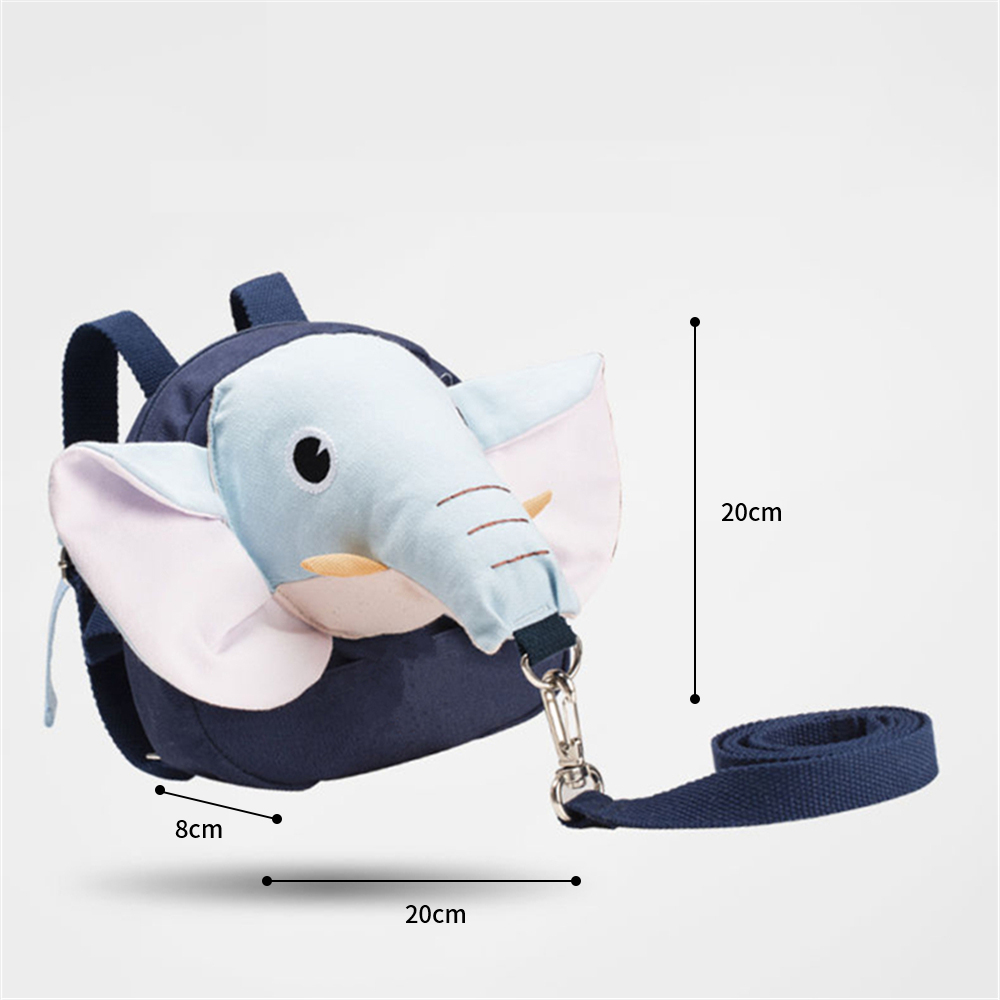 Children's anti-lost backpack Baby traction rope Learning to walk small school bag