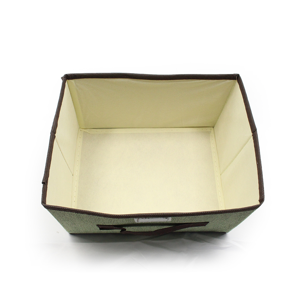 Non-Woven Foldable Storage Box Green 26x20x26cm