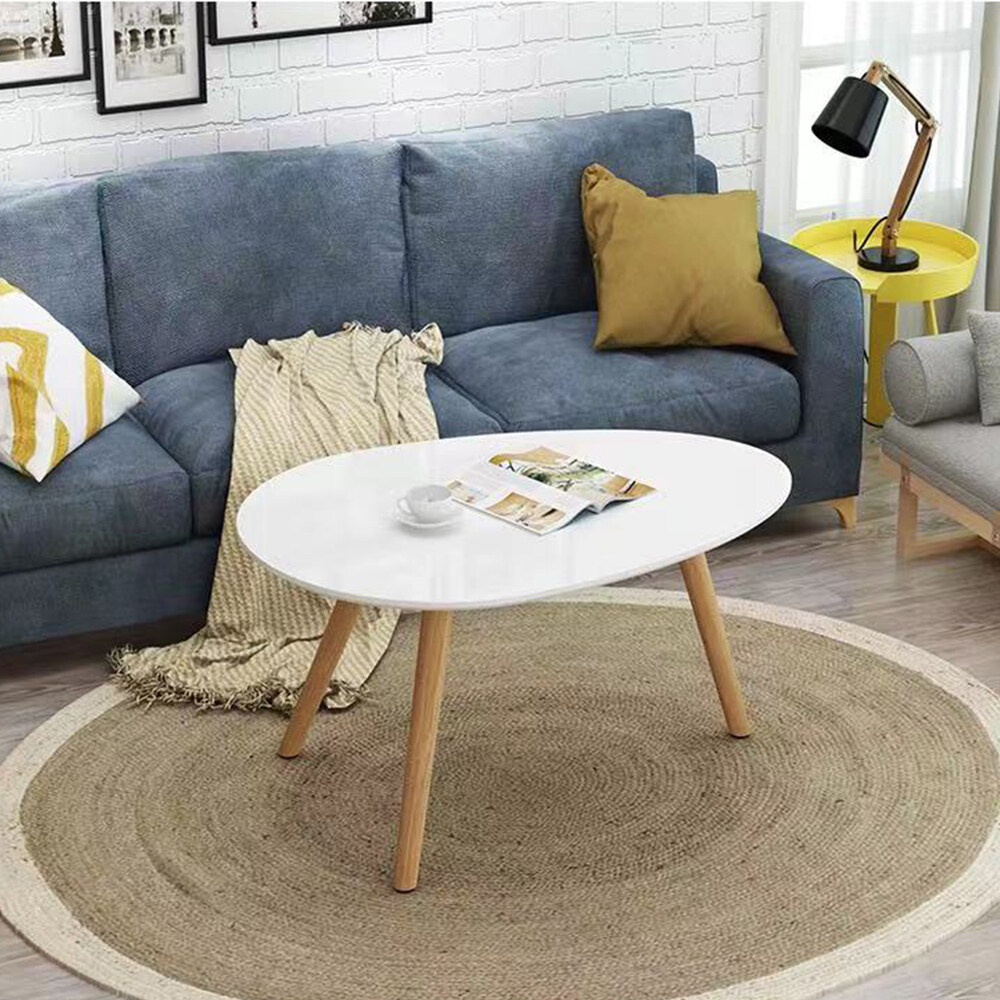 Round + Drop-shaped Coffee Table