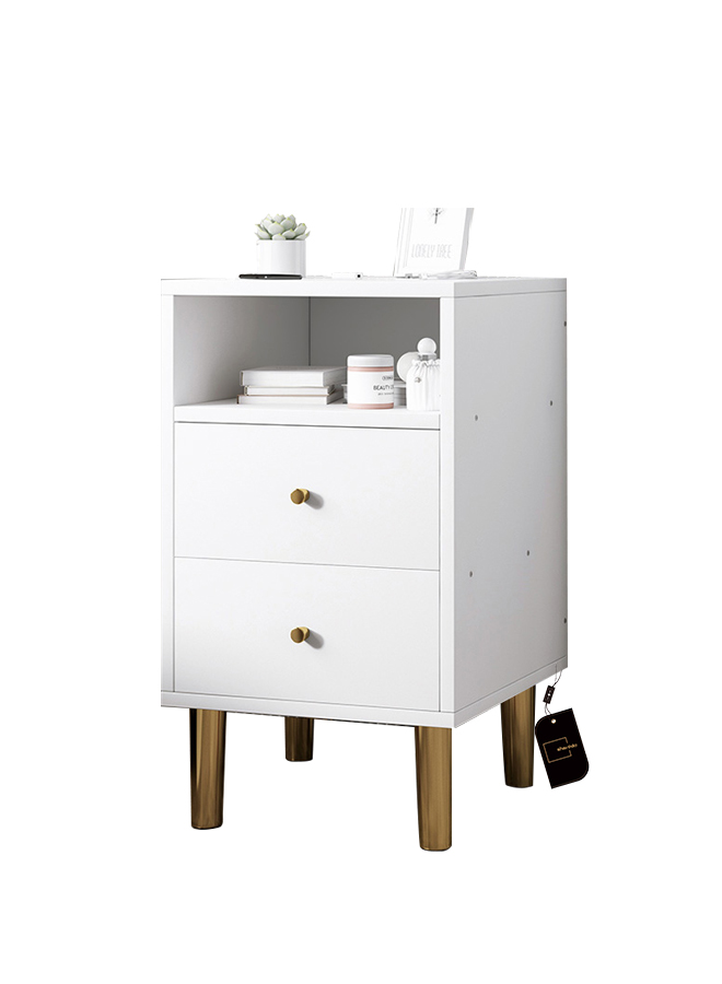European-style Light Luxury Bedside Table With Drawers 35*40*58cm