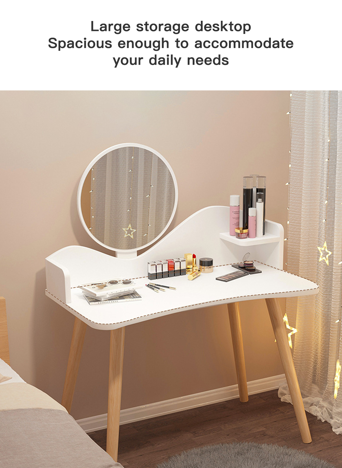 Simple Small Dressing Table Ultra Small Storage Integrated Dressing Table