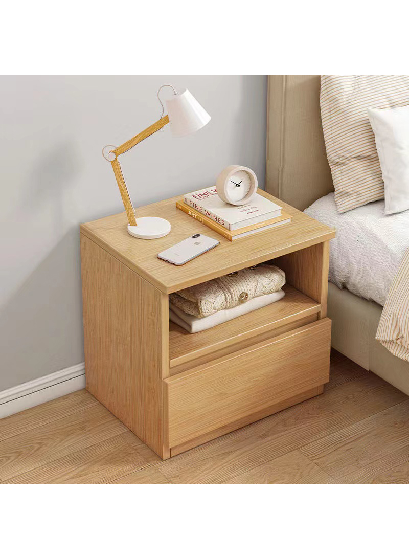 Sharpdo Bedside Table Simple Modern Bedroom Nightstands Wooden Minimalist Multi-function Light Luxury Style Bedside Storage Small Cabinet