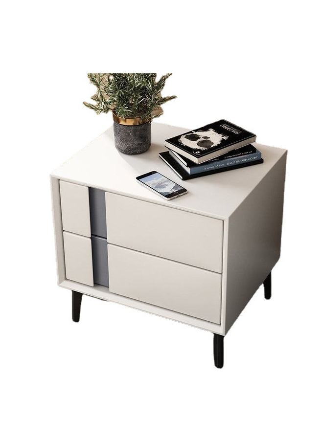 European-style Light Luxury Bedside Table With Drawers 40*40*45cm