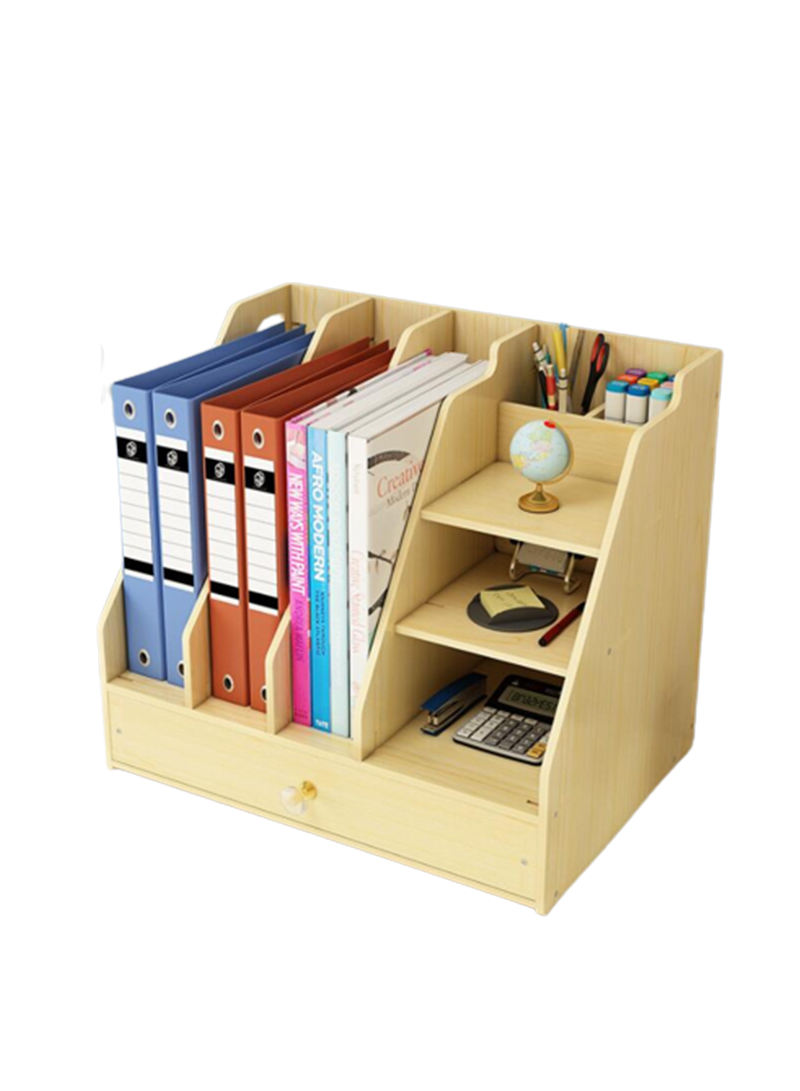 Office Supplies Large Desktop Stationery Storage Box Wooden Drawer Creative File Box Wooden Storage Rack