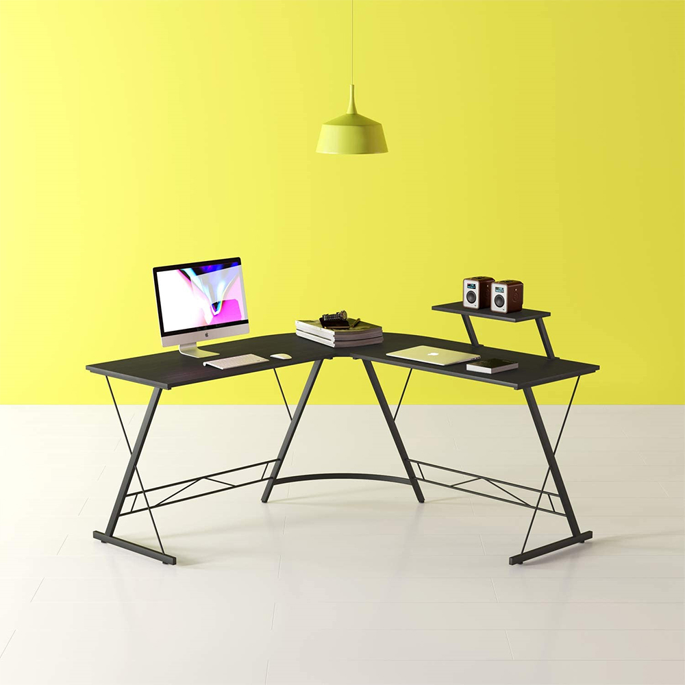 Home Minimalist Style L-shaped Computer Desk
