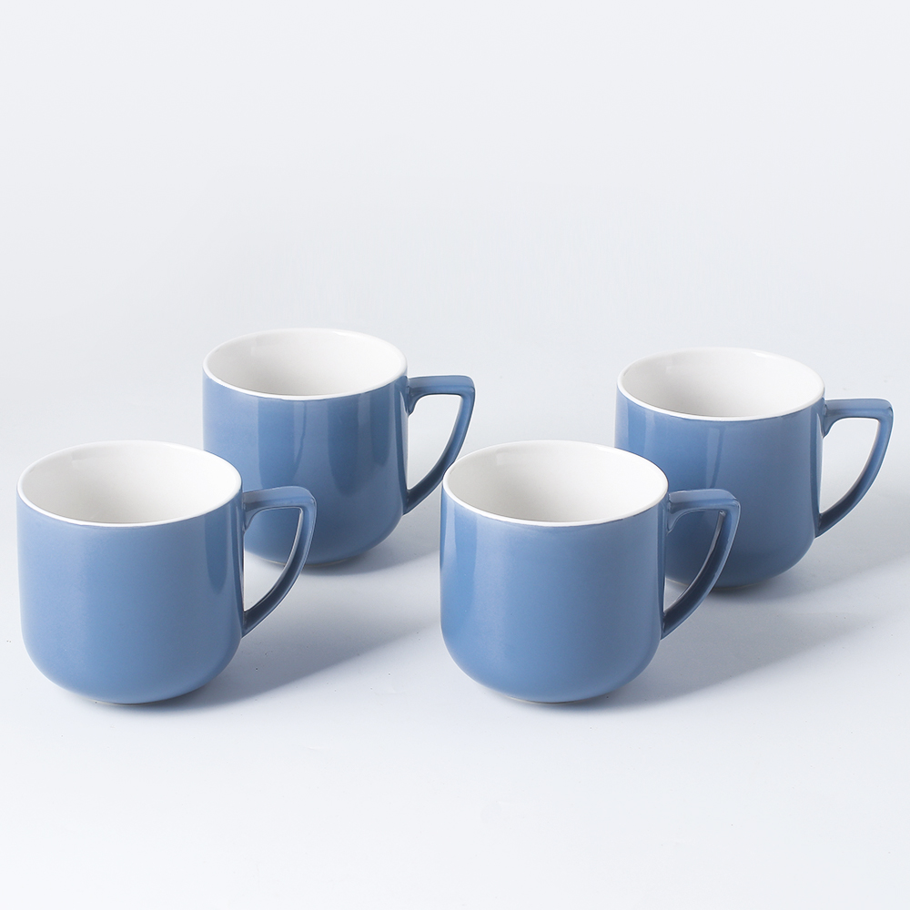 4 Pcs Ceramic Mug 420ml (2 Colors Optional)
