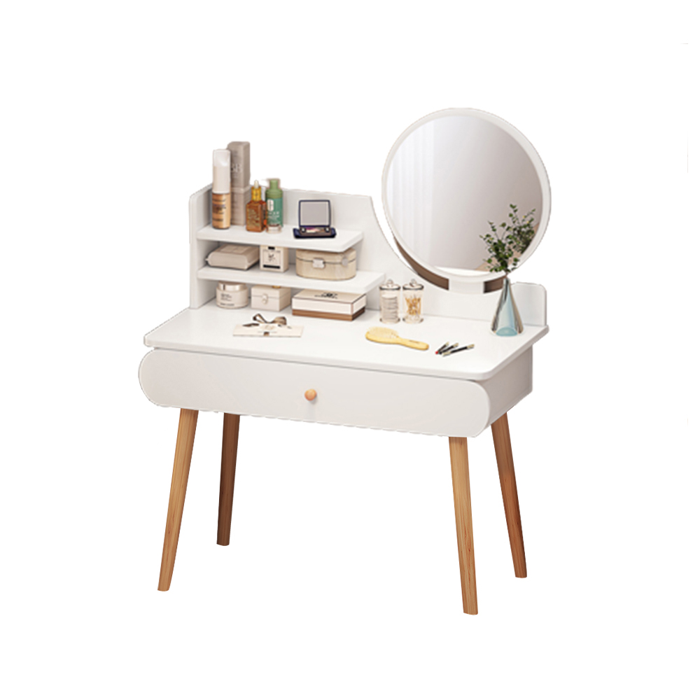 White Fashion Simple Wooden Dresser With Storage