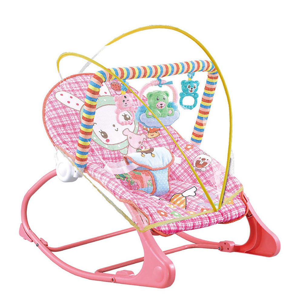 Baby Rocking Chair, Baby Rocking Bed, Light Foldable Children's Rocking Chair, Coax Baby Recliner With Mosquito Net