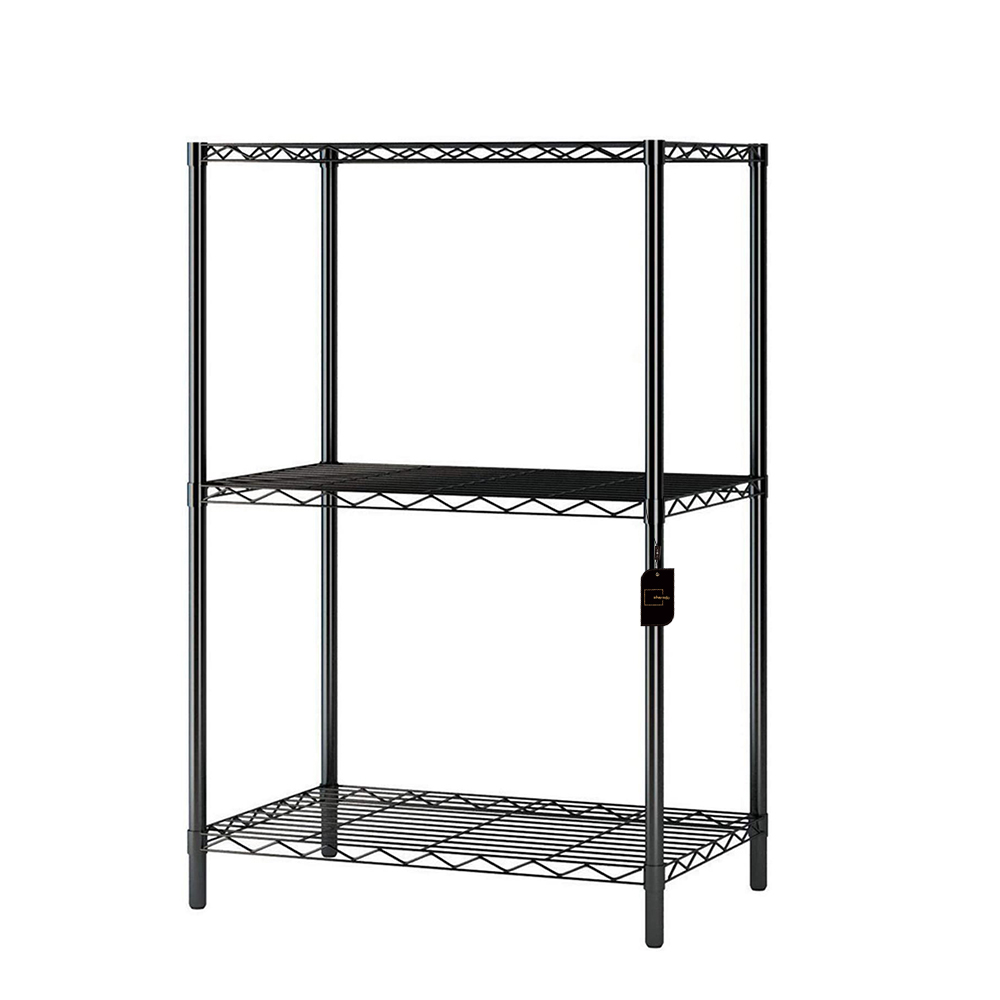3 Wire Shelving Steel Storage Rack Adjustable Unit Shelves for Laundry Bathroom Kitchen Pantry Closet