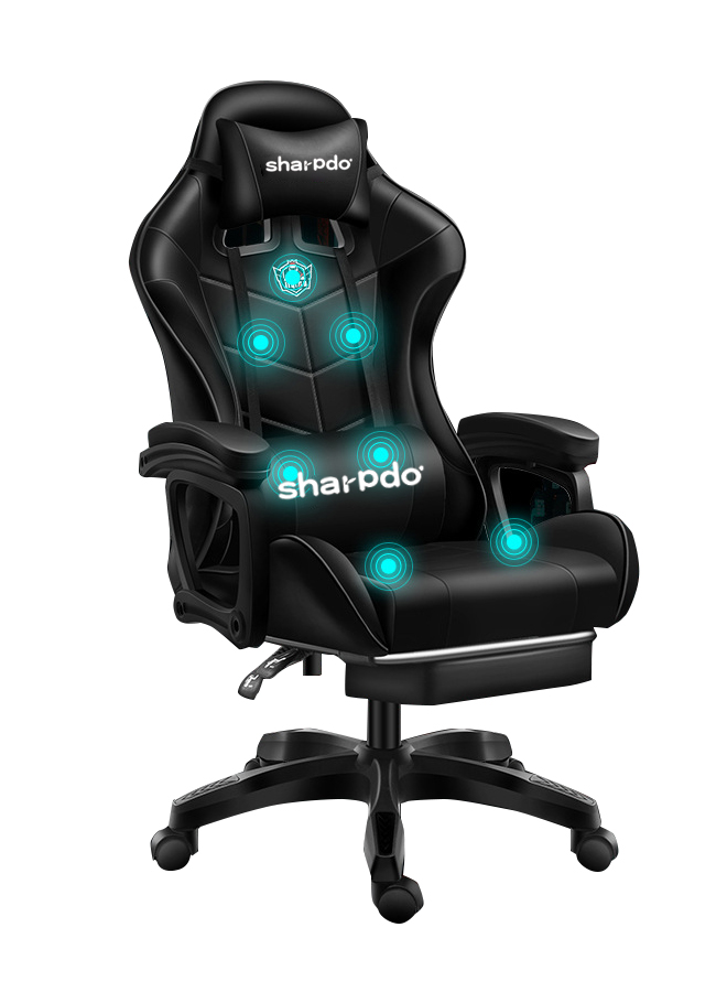 Household E-sports Game Chair With Foot Pad and Massage