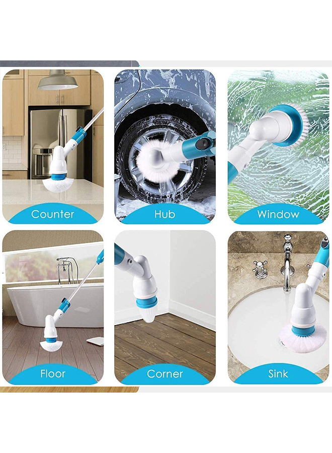 Auto Rotating Retractable Electric Cleaning Brush Set