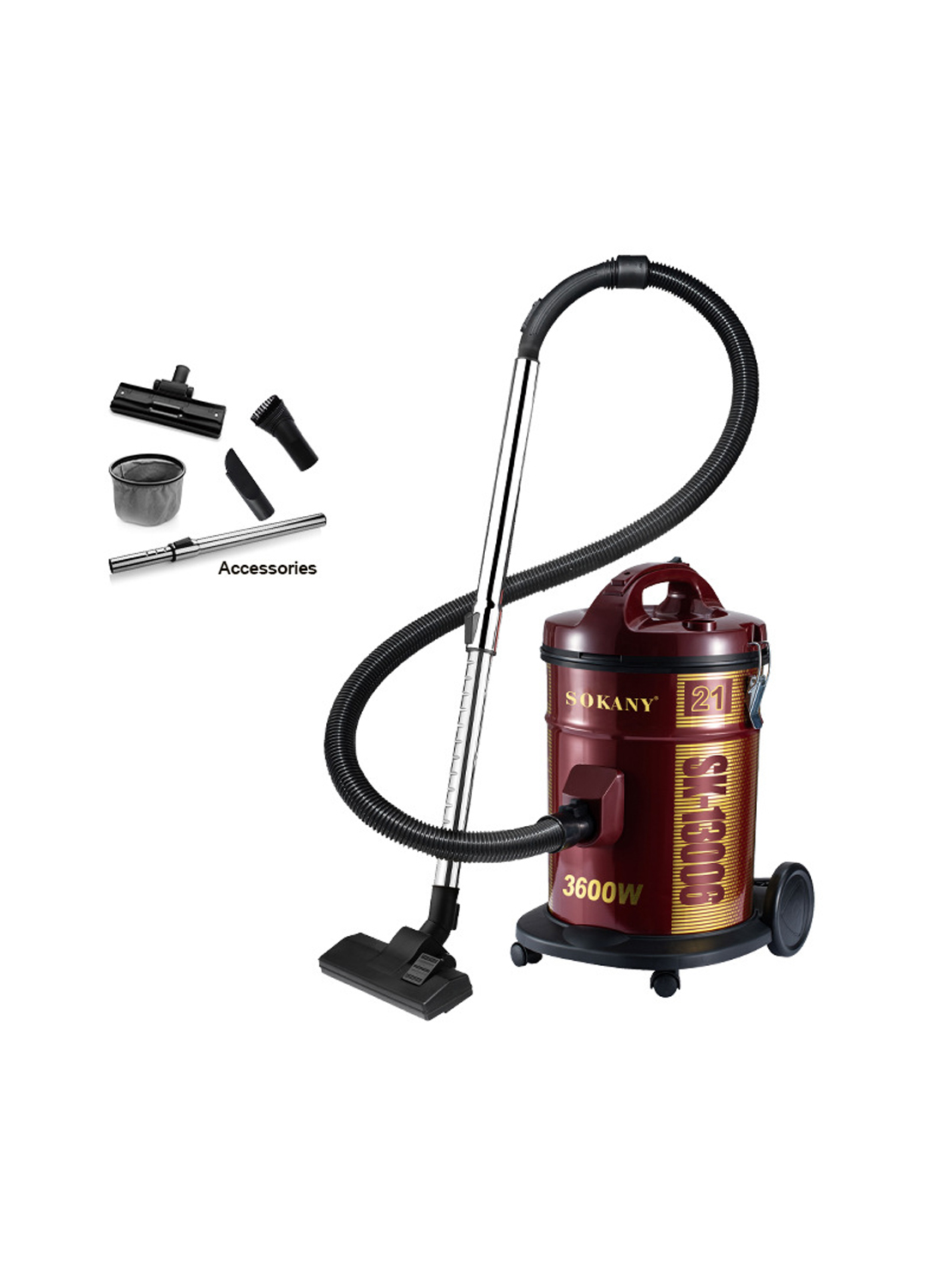 Canister Vacuums 3600W/21L SK-13006