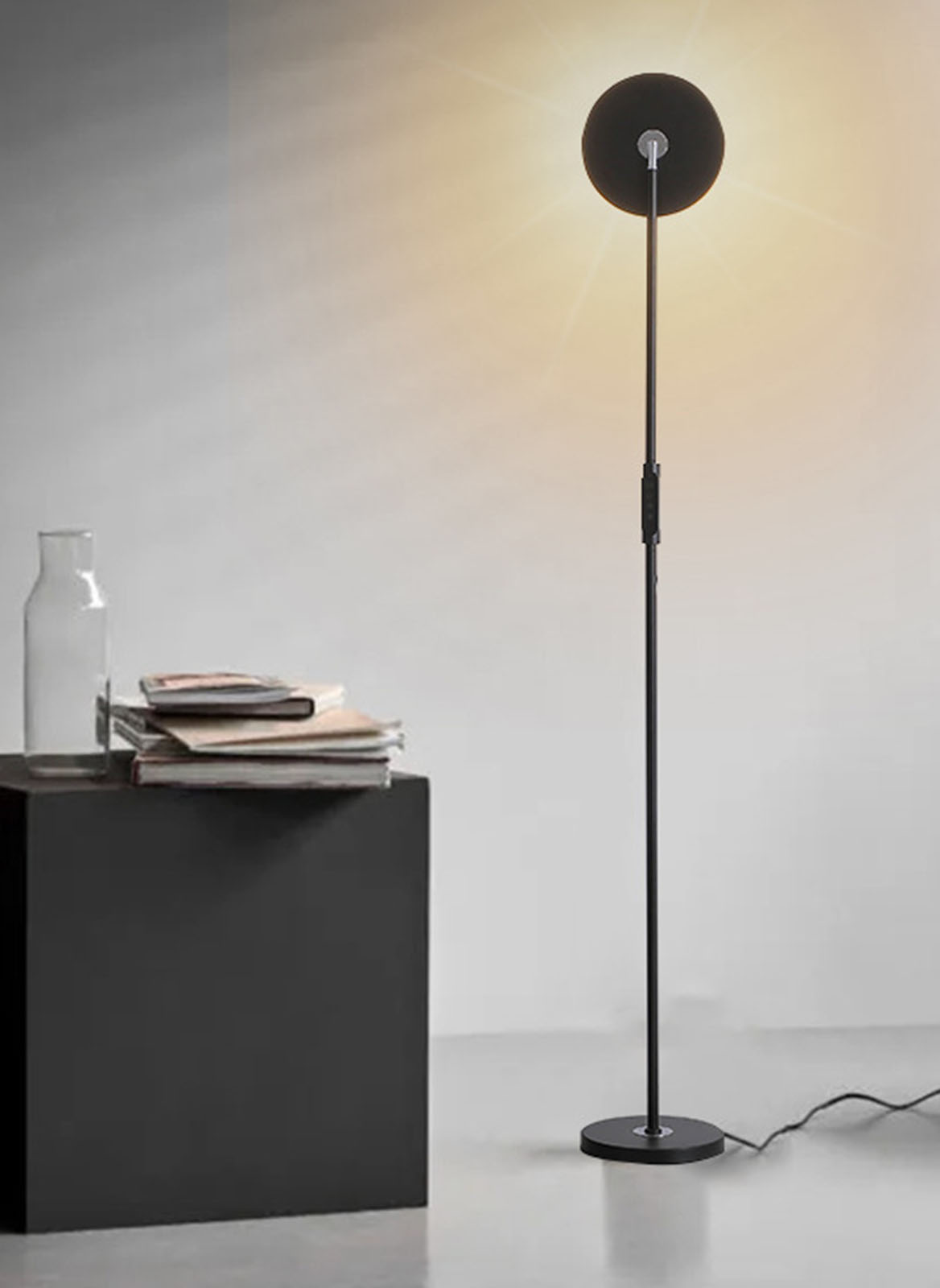 LED Modern Vertical Three Color Variable Light Floor Lamp 18W