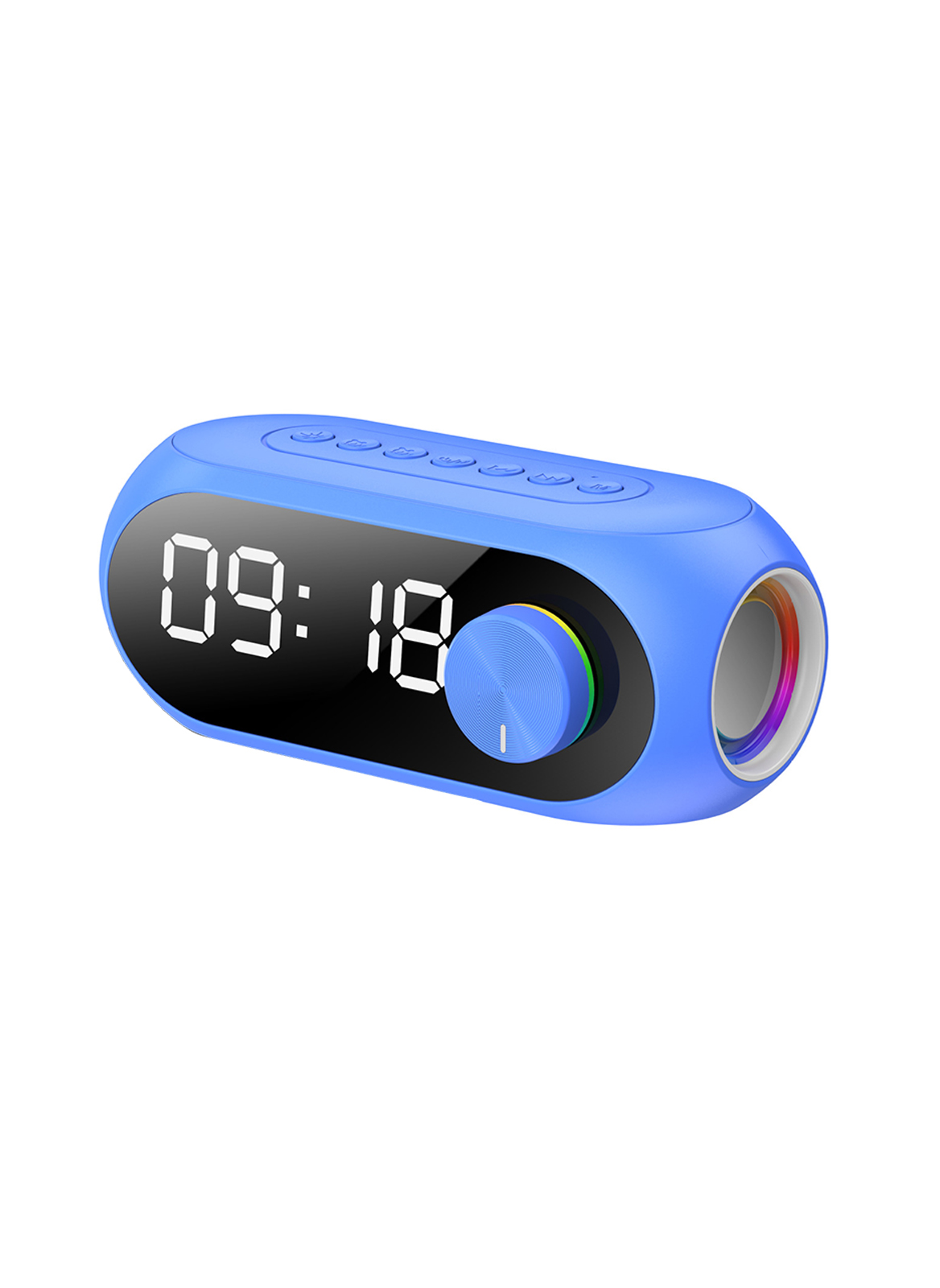 2 In 1 Desktop Electronic Clock with Bluetooth Speaker 17*4.5*7CM