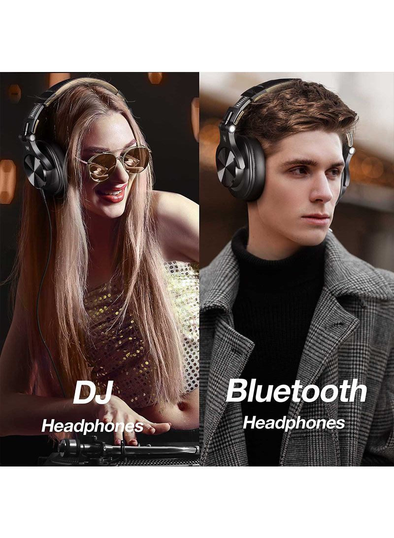 A70 Bluetooth Over Ear Headphones, Wireless Headphones With 72H Playtime, Shareport, Foldable, 3.5Mm/6.35Mm Stereo Jack