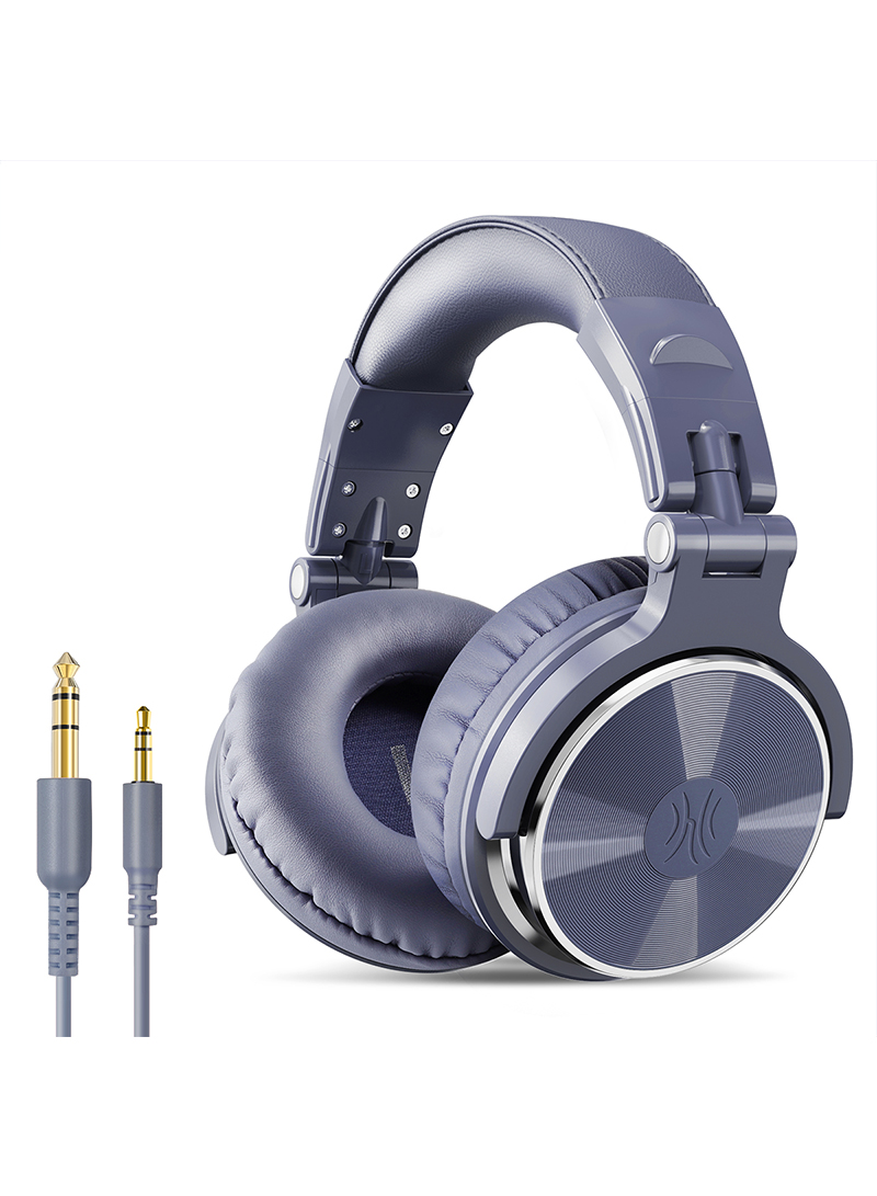Pro 10 Over Ear Headphone, Wired Bass Headsets With 50Mm Driver, Foldable Lightweight Headphones With Shareport And Mic
