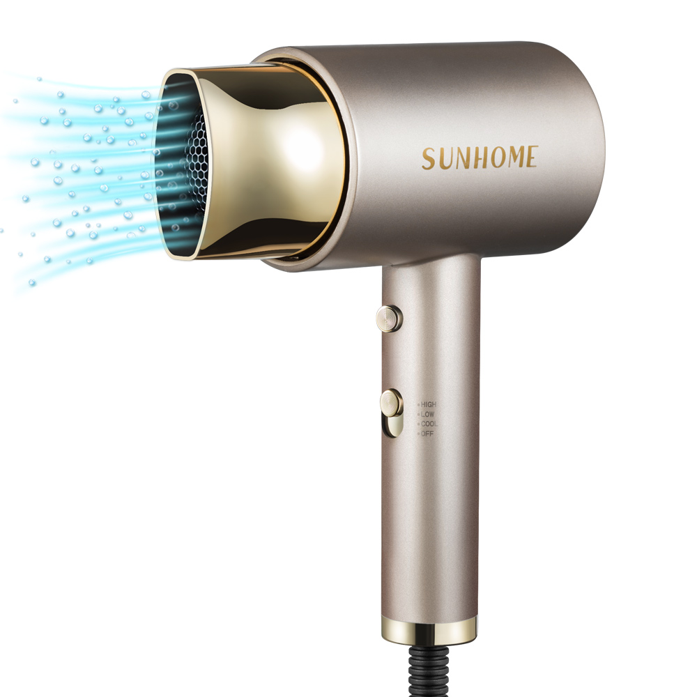 SUNHOME Professional Hair Dryer Set,1800W Negative Ionic Fast Dry Low Noise Blow Dryer, Professional Salon Hair Dryers