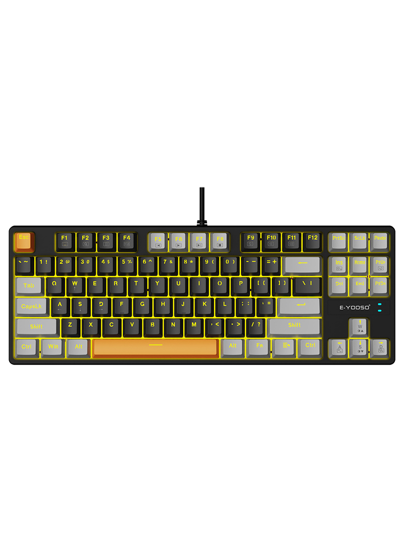 Z-87 87key Mechanical Gaming Keyboard with Blue Blacklight