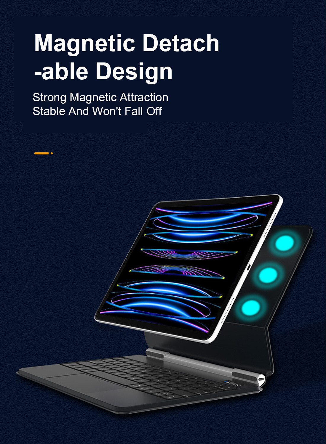 Arabic&amp;English Wireless Magic Keyboard for iPad Pro 11-inch, iPad Air 4/5 10.9-inch