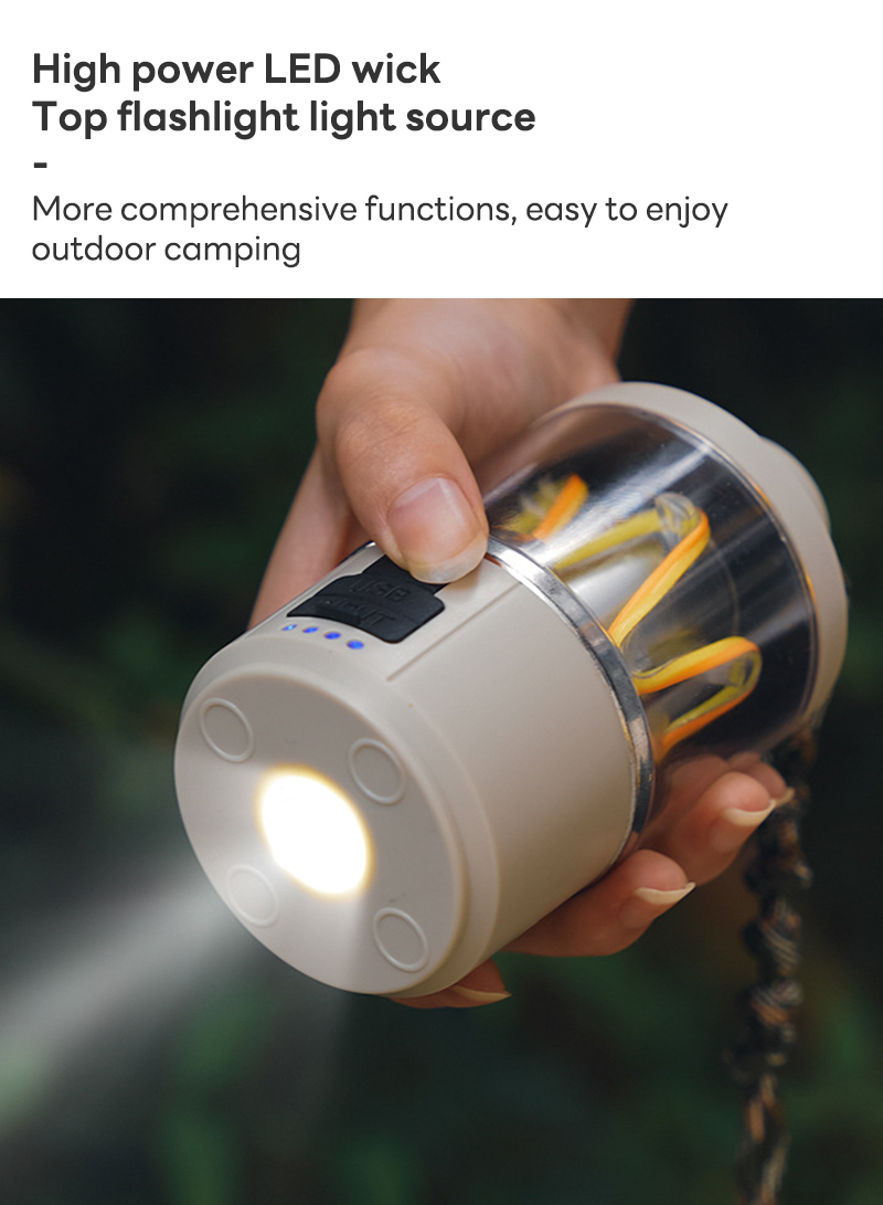 Multifunctional Rechargeable Outdoor Camping Light, Tent Portable Camping Light