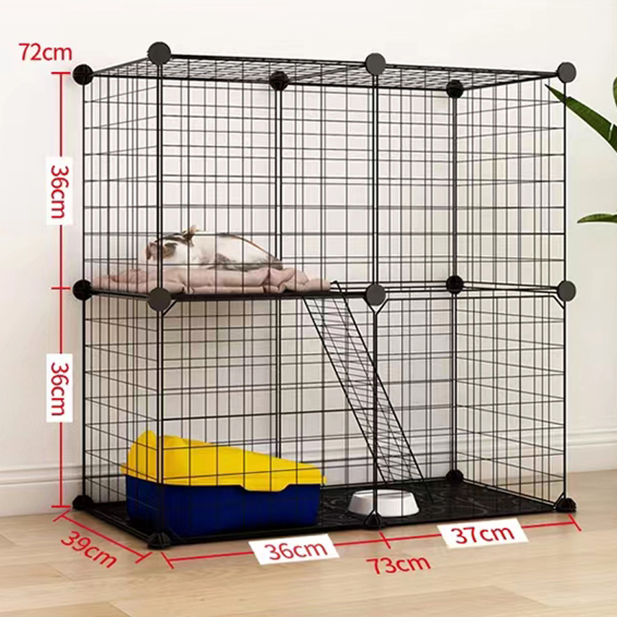 2-Tier Small Cat House Cat Indoor Cage