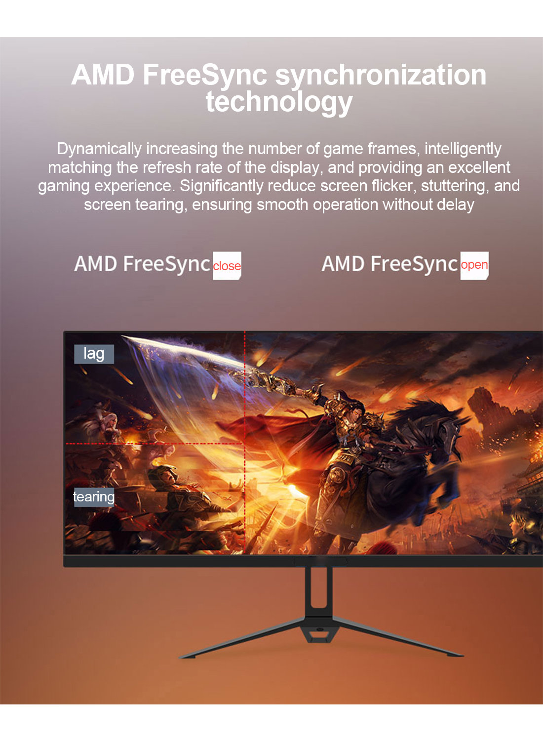 29 inch Ultrawide Gaming Monitor, 21:9 IPS Display 2560 x 1080P(2K) 100Hz Refresh Rate with DP+HDMI+Audio Computer Monitor for Home Office Gaming Black
