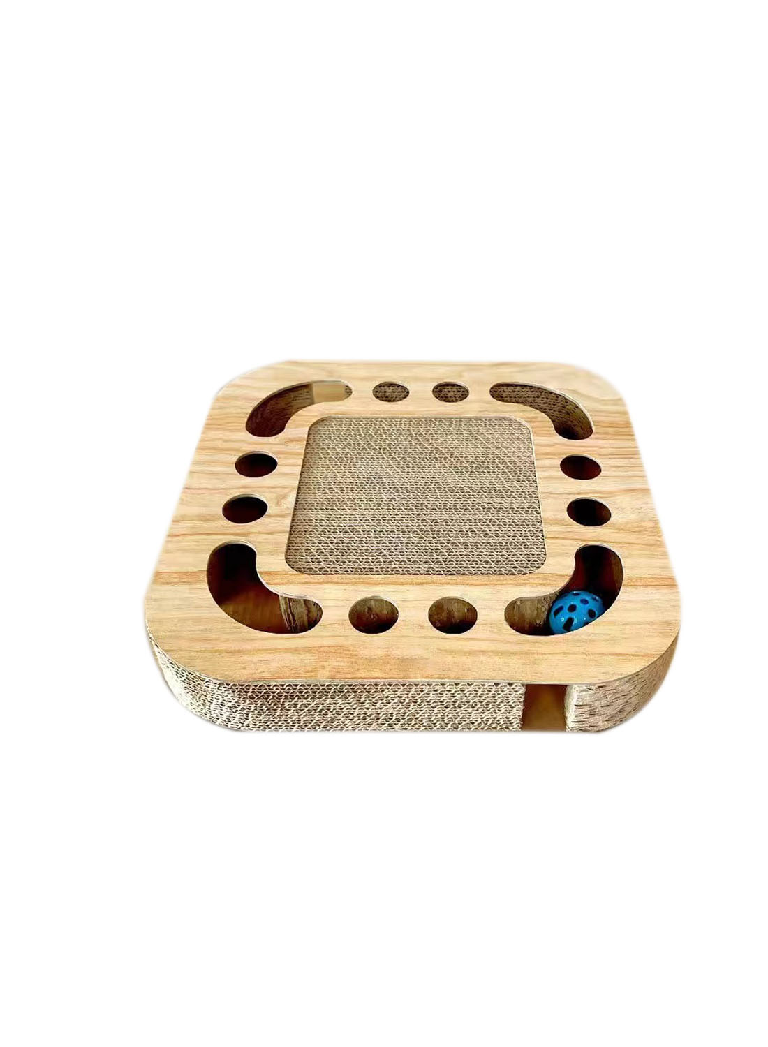 Game Tray Cat Scratching Board With Rattling Balls Cat Toys Pet Toys