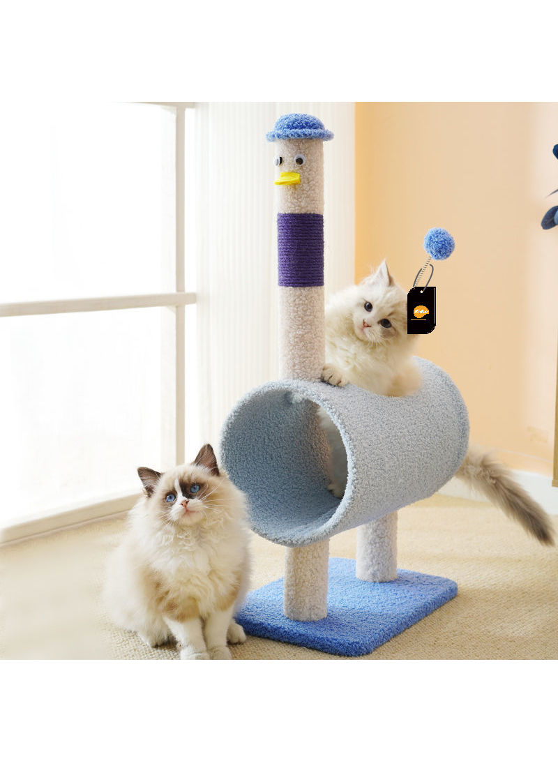 Cat Climbing Frame Cat Activity Tree Kitten Play House Cat Scratching Column Sisal Cat Toy