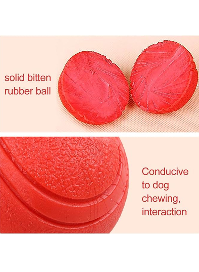Hard Rubber Balls for Dogs,Dog's Solid Rubber Bouncy Ball Bite Resistant and Indestructible Dog Training Ball,Dog Balls for Aggressive Chewers